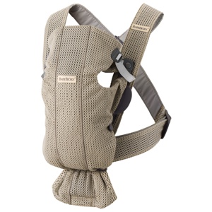 BabyBjörn Bärsele Mini 3D Mesh Gråbeige produkt bild