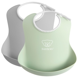 BabyBjörn Haklapp Grå/Grön 2-pack produkt bild