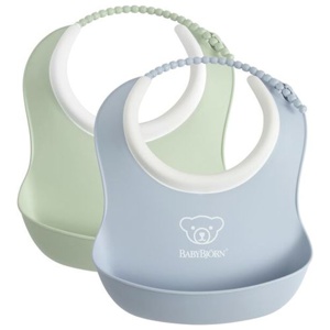BabyBjörn Liten Haklapp Grön/Blå 2-pack produkt bild