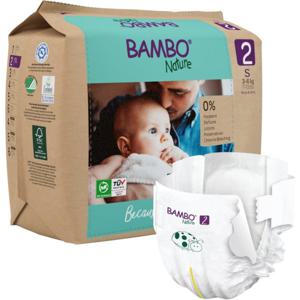 Babyblöja tejpblöja miljömärkt Bambo Nature 2 papperspåse 3-6 kg - (6 förpackningar x 30 st.) produkt bild