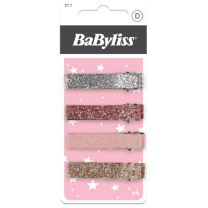 BaByliss Accessories Glitter Hair Clips for Kids 4pcs produktbillede