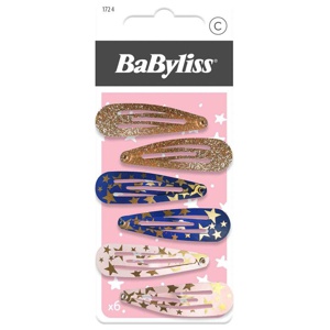 BaByliss Accessories Party Hair Clips for Kids 6 st produkt bild