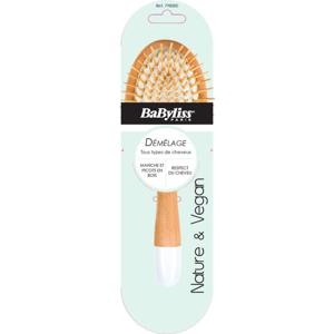 Babyliss Paddelborste trä/vit stor produkt bild