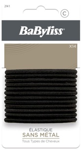 BaByliss Paris Accessories Black Hair Tie 14 pcs produktbilde