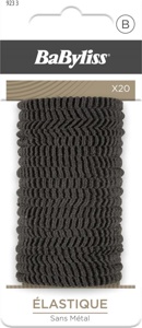 BaByliss Paris Accessories Elastic Hair Ties Black 20 stk produktbilde