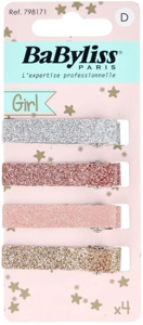 BaByliss Paris Accessories Hair Clips Glitter Kids 4 pcs produktbilde