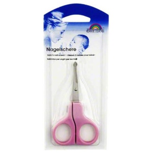 Babyschere gebogen rosa BF 9 cm, 1 St n.v. Produktbild
