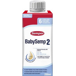 BabySemp 2 Drikkeklar - 200 ml. produktbillede