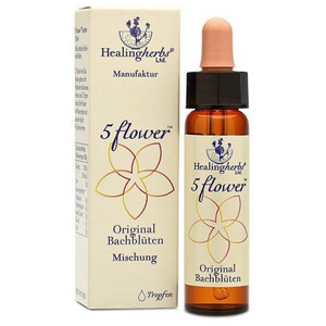 BACH KOMBINATION 5 Flow.Notfall Tropfen Heal.Herbs Produktbild