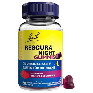 Bachblüten RESCURA NIGHT Gummis Beere 60 St Kaudragees Produktbild