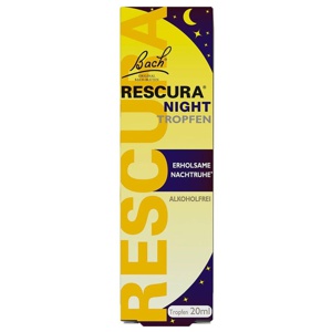 BACHBLÜTEN Rescura Night Tropfen alkoholfrei Produktbild