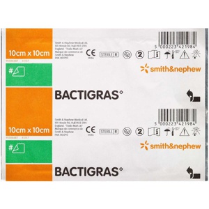 Bactigras 10 x 10 cm 1 stk. produktbillede