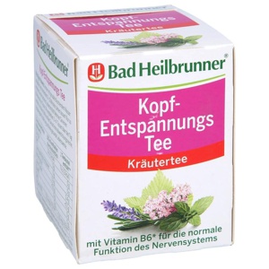 BAD HEILBRUNNER Kopf-Entspannungs Tee Filterbeutel Produktbild