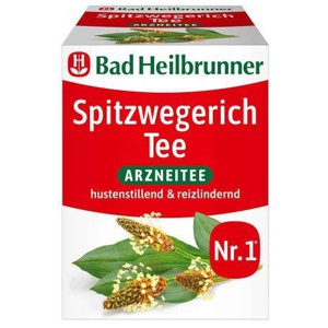 BAD HEILBRUNNER Spitzwegerichkraut Tee Filterbeut. Produktbild