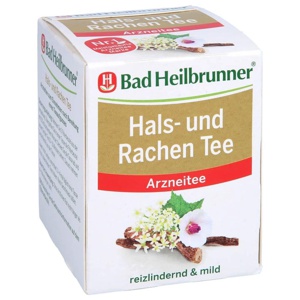 Bad Heilbrunner Tee Hals- und Rachen Filterbeutel, 8X1.75 g Filterbeutel Produktbild