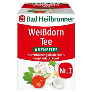 Bad Heilbrunner Weißdorn Tee Filterbeutel Produktbild
