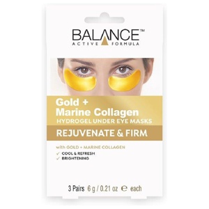Balance Active Formula Gold + Marine Collagen Hydrogel Under Eye Masks 3 st produkt bild