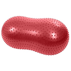 Balanskudde Kruuse Physio Tactile Peanut Röd 60 cm produkt bild