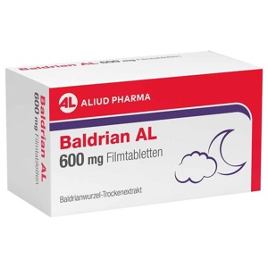 Baldrian AL 600 mg bei leichter Nervosität und Schlafstörungen Produktbild