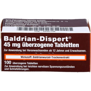 BALDRIAN DISPERT 45 mg überzogene Tabletten Produktbild