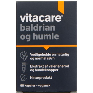 Vitacare Baldrian og Humle - 60 kaps. produktbillede