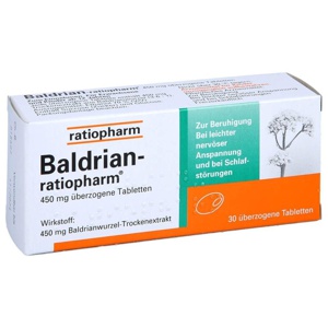 BALDRIAN-RATIOPHARM überzogene Tabletten Produktbild