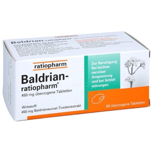 BALDRIAN-RATIOPHARM überzogene Tabletten Produktbild