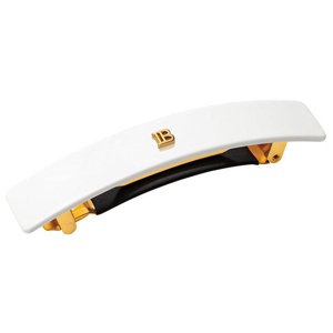 Balmain Cellulose Acetate Barrette Pour Cheveux Medium Hairclip White produktbilde