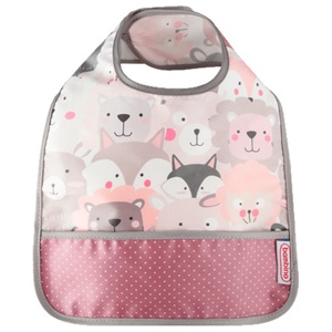 Bambino Easy Wipe smekke grey/pink produktbilde