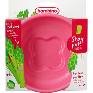 Bambino Stay Put Bowl Cerise produktbilde