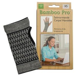 Bamboo Pro Carpal handske - Flere størrelser produktbillede