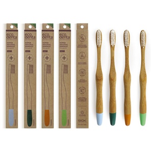 Bamboo Toothbrush Soft 1 st. Ecodenta produkt bild