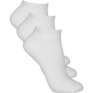 Bambustrumpa kortskaft 3-pack vit 34/36 produkt bild