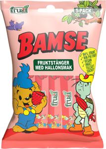 Bamse Fruktstång Hallon 75 g produkt bild