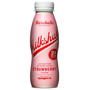 Barebells Milkshake, Strawberry, 330 ml produkt bild