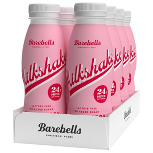 Barebells Milkshake, Strawberry, 8-pack produkt bild