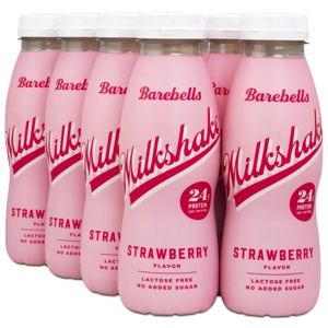 Barebells Milkshake Strawberry 8-pak produktbillede