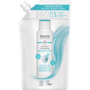 Lavera Basis Sensitiv Moisture & Care shampoo refill bag produkt bild