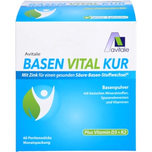 Basen Vital Kur + Vitamin D3 + K2 Pulver, 60 St Pulver Produktbild