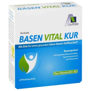 Basen Vital Kur + Vitamin D3 + K2 Pulver, 20 St Pulver Produktbild