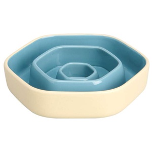 Basic Hexagon Slow Feeder Matskål i Keramik produkt bild