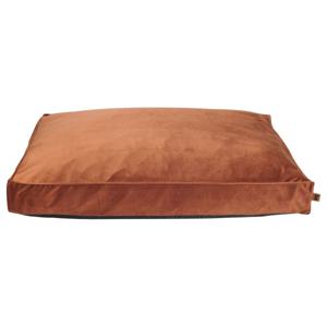 Basic WellB Velvet Ortopedisk Hundmadrass Roströd (110x70cm) produkt bild