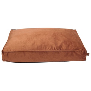Basic WellB Velvet Ortopedisk Hundmadrass Roströd produkt bild