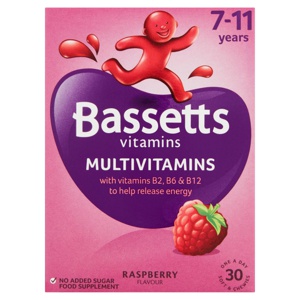 Bassetts Multi-Vits 7-11 Years Raspberry 30s product image