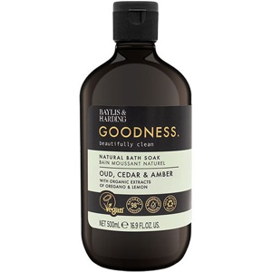 Bath Soak Oud, Cedar & Amber Baylis & Harding - 500 ml. produktbillede