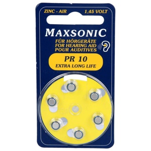 BATTERIEN f.Hörgeräte Maxsonic PR10 Produktbild