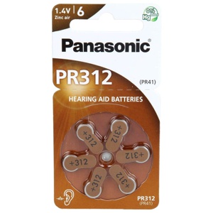 BATTERIEN f.Hörgeräte Panasonic PR312 Produktbild