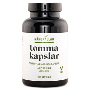Bättre Hälsa Tomme Vegetabilske Kapsler 100 kapsler produktbillede