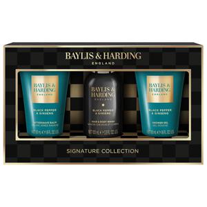 Baylis & Harding Black Pepper & Ginseng Men's Luxury Mini Trio Gift Set produkt bild