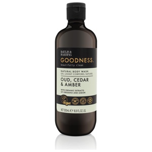 Baylis & Harding Goodness Oud, Cedar & Amber Body Wash, 500 ml produktbilde